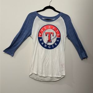 PINK quarter sleeve baseball T-shirt